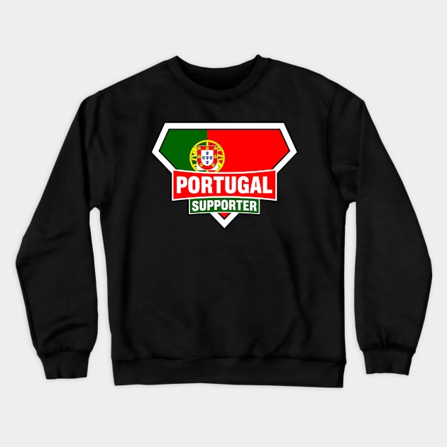 Portugal Super Flag Supporter Crewneck Sweatshirt by ASUPERSTORE